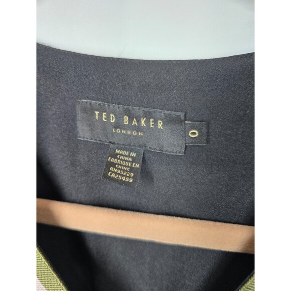 Ted Baker Safiiya Striped V-Neck Dress Fit & Flare TB 0 US 2 - Picture 8 of 10